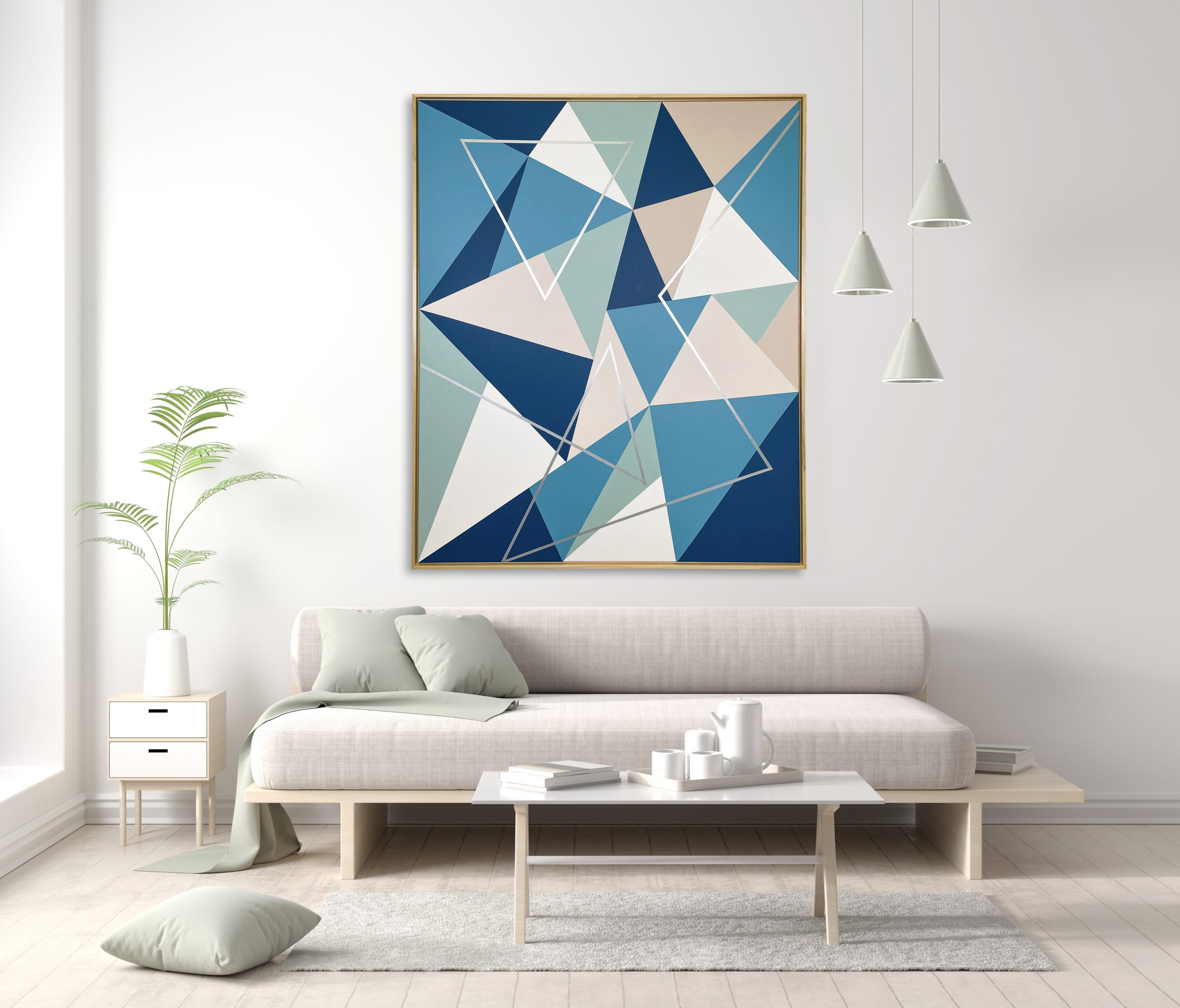 Geometrie Blau – MYKODA studio