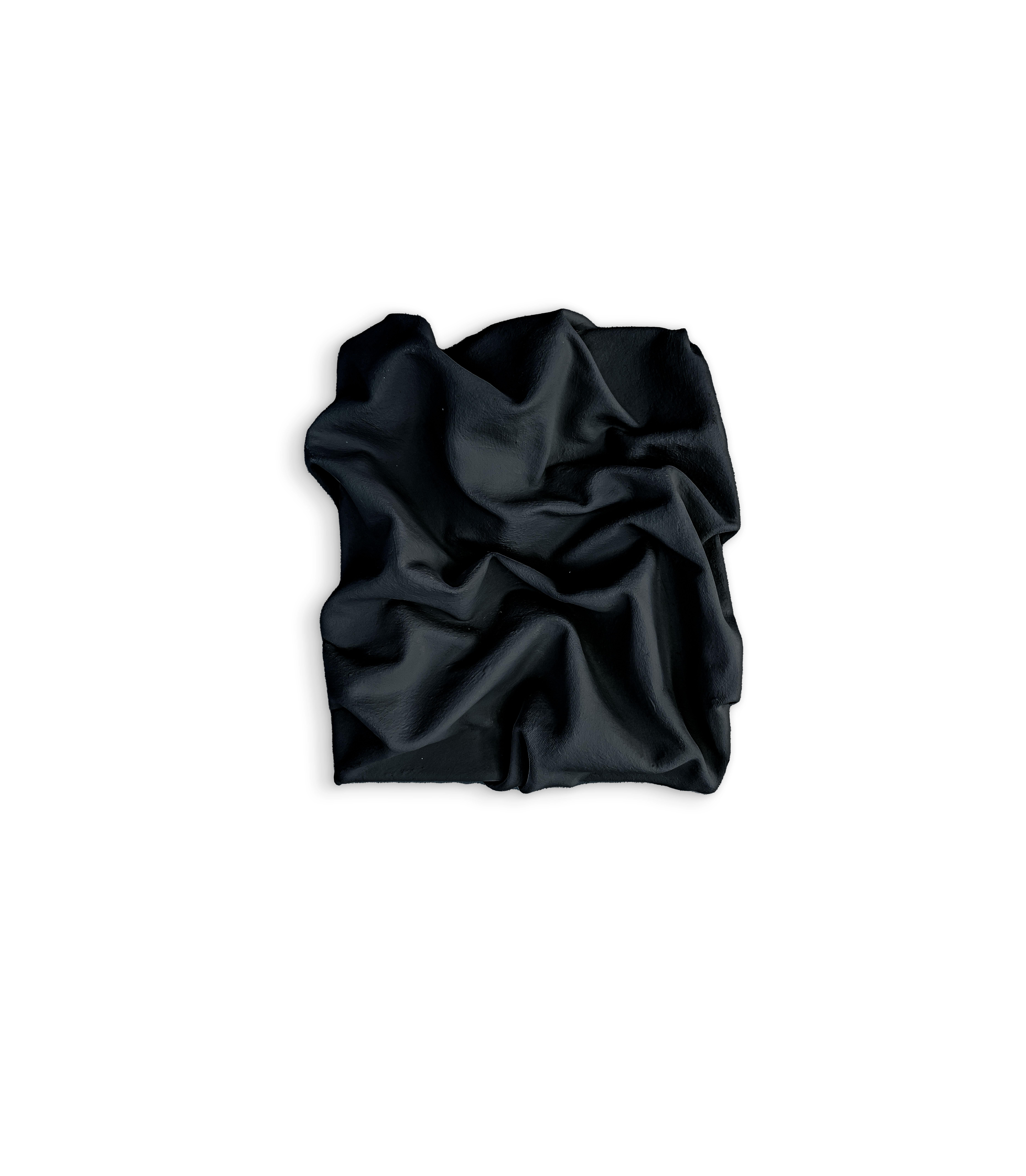 Sahava - Sculpture Mini, schwarz, black, Studio Mykoda, 3D art, 3D Kunst, dreidimensionale Kunst, three dimensional art, textured art, Texture Kunst, skulpturale Kunst, sculptural art, curated, Acryl Gemaelde, acryl art, Muenchen, munich, Deutschland, Germany, Leinwand, minimalistische Kunst, minimalistic art